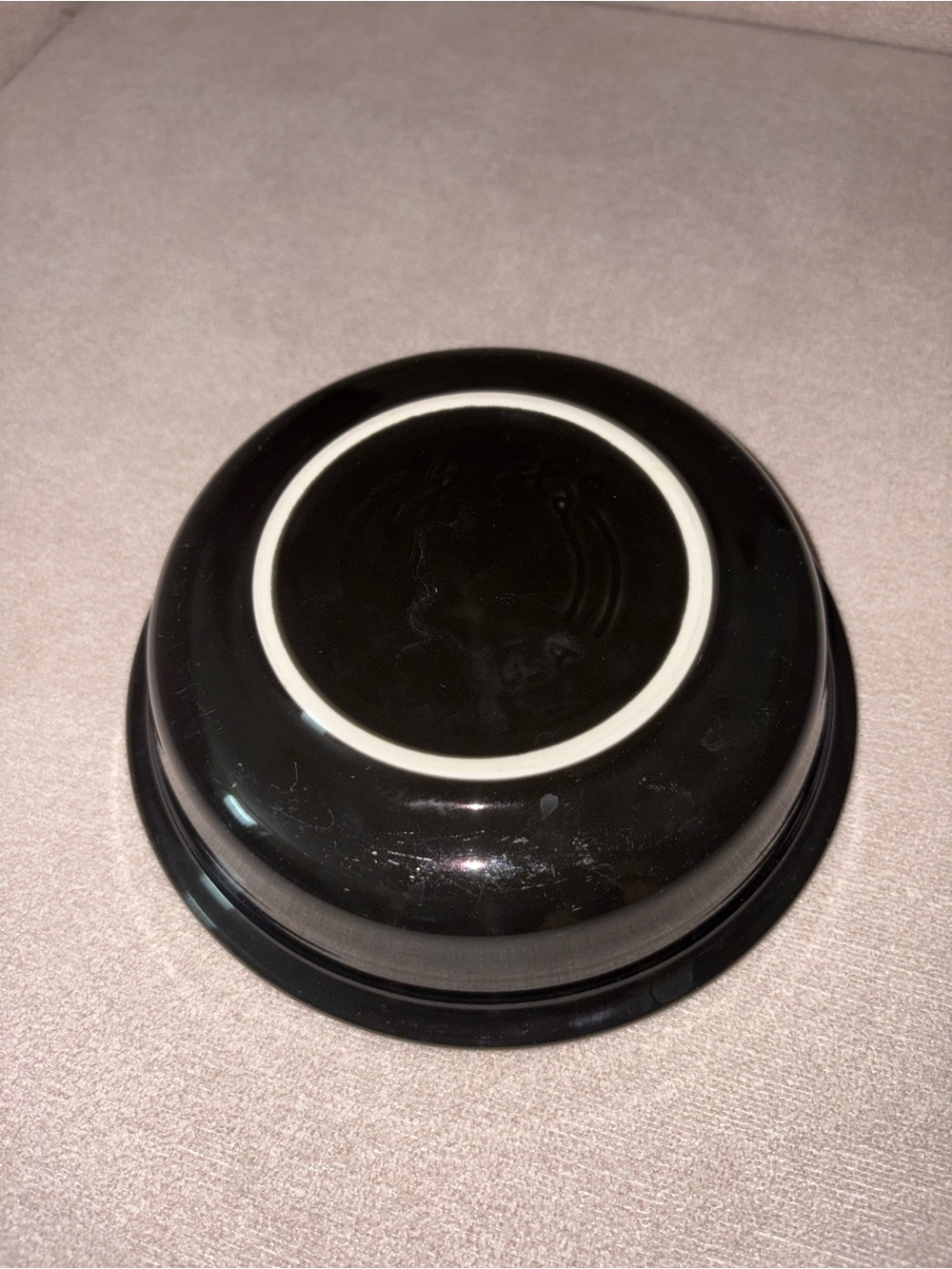 Fiesta Black Ceramic Serving Bowl
